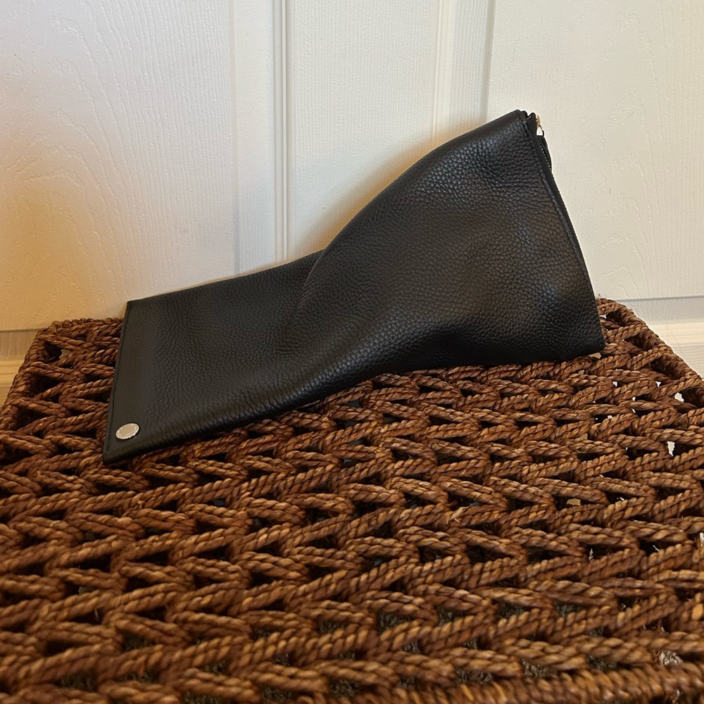 Simon Miller “slug bag” leather clutch